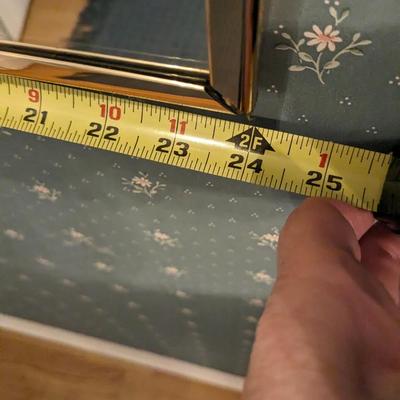 Vintage Brass Large Mirror