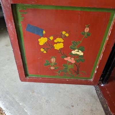 Chinese Lacquer and soapstone overlay Cabinet, Late 19th - Early 20th Century
