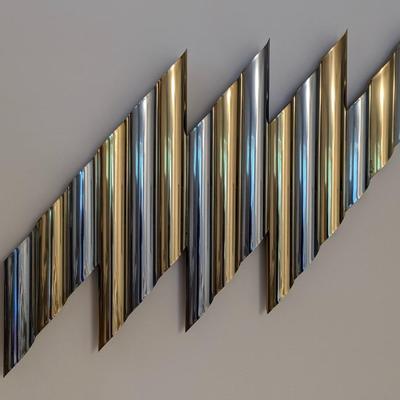 Signed Curtis Jere Torrent Vintage Brass Wall Sculpture