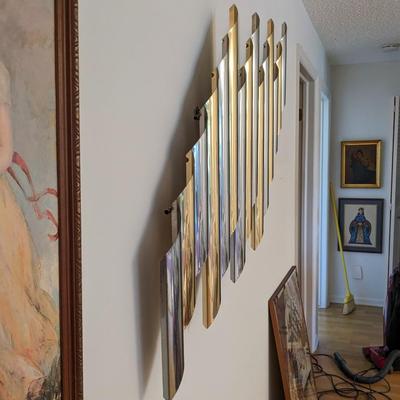 Signed Curtis Jere Torrent Vintage Brass Wall Sculpture