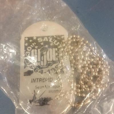 LOT 102 RARE GI JOE DOG TAGS FROM 1994 CONVENTION
