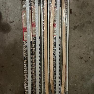 Lot of Curtain Rods and Extensions