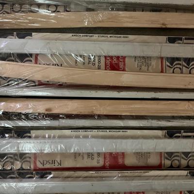 Lot of Curtain Rods and Extensions