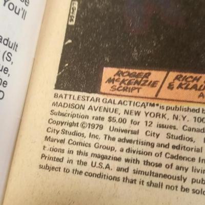 LOT 104 BATTLESTAR GALACTICA COMIC BOOK