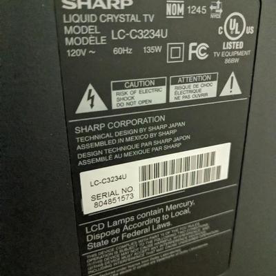 Sharp LC-L3234U and Oak Stand