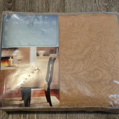 New in Package Gold Table Cloth