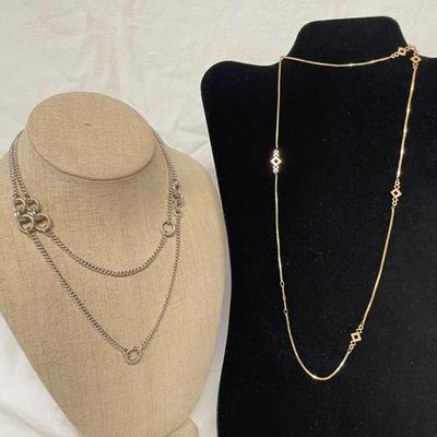 925 J. Bohan and 750 Gold Chain Necklaces (BBC-BB)