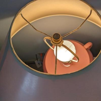 2nd of 2 Post Modern Pink Ceramic 3 Way Lamp