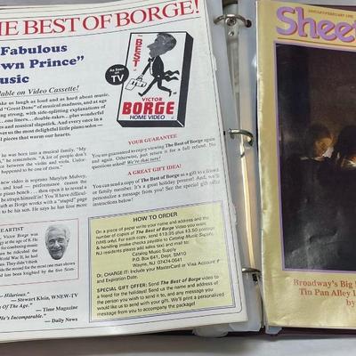 Large Sheet Music Magazine Collection in Storage Albums ranging from 1977 to 1993