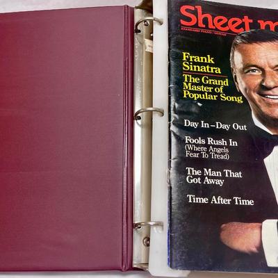 Large Sheet Music Magazine Collection in Storage Albums ranging from 1977 to 1993