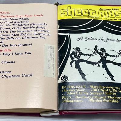 Large Sheet Music Magazine Collection in Storage Albums ranging from 1977 to 1993