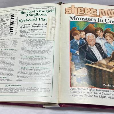 Large Sheet Music Magazine Collection in Storage Albums ranging from 1977 to 1993