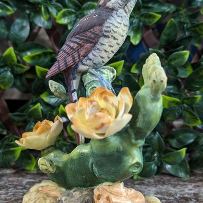 Cactus Wren Figurine by Andrea by Sadek Bisque Porcelain