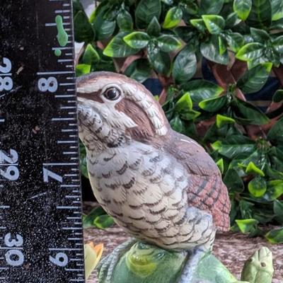 Cactus Wren Figurine by Andrea by Sadek Bisque Porcelain