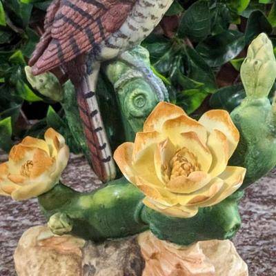 Cactus Wren Figurine by Andrea by Sadek Bisque Porcelain