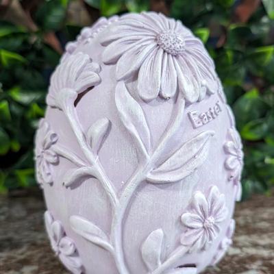 Lot of 2 Easter Egg Lady Rabbit Carrot Farmer Decorations