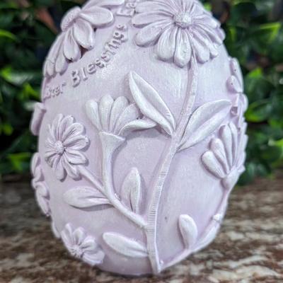 Lot of 2 Easter Egg Lady Rabbit Carrot Farmer Decorations