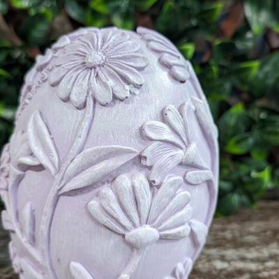 Lot of 2 Easter Egg Lady Rabbit Carrot Farmer Decorations