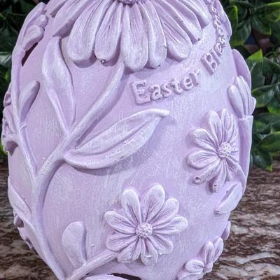 Lot of 2 Easter Egg Lady Rabbit Carrot Farmer Decorations