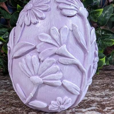 Lot of 2 Easter Egg Lady Rabbit Carrot Farmer Decorations