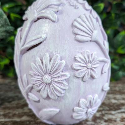 Lot of 2 Easter Egg Lady Rabbit Carrot Farmer Decorations