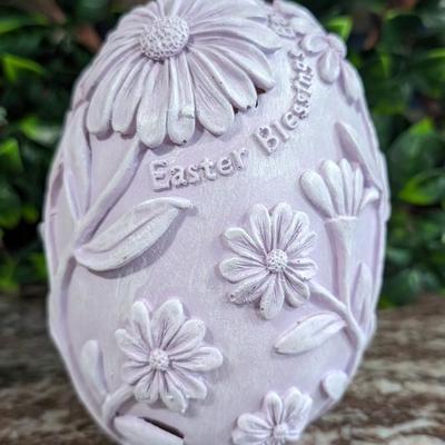 Lot of 2 Easter Egg Lady Rabbit Carrot Farmer Decorations