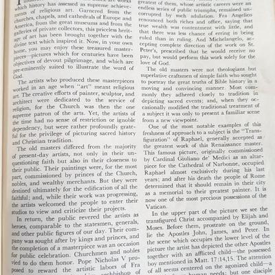 Vintage 1950 The Holy Bible Kings James Version with Illustrations by Celebrated Old Masters