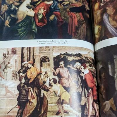 Vintage 1950 The Holy Bible Kings James Version with Illustrations by Celebrated Old Masters