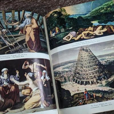Vintage 1950 The Holy Bible Kings James Version with Illustrations by Celebrated Old Masters