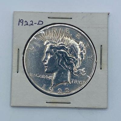 1922-D Peace Silver Dollar