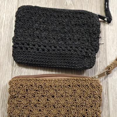 (3) Knit Zipper Wallets