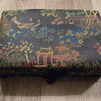 Asian Silk Jewelry Box