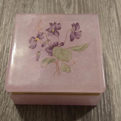 Lefton Alabaster Jewelry Box
