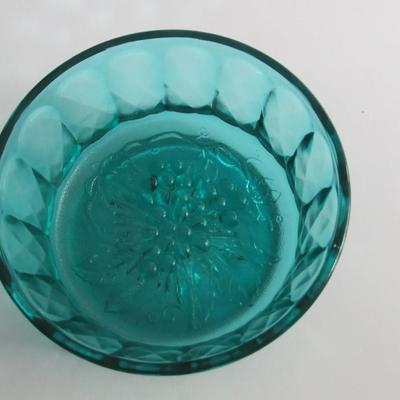 Older Teal Glass Bowl