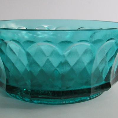Older Teal Glass Bowl