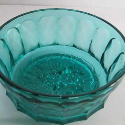 Older Teal Glass Bowl