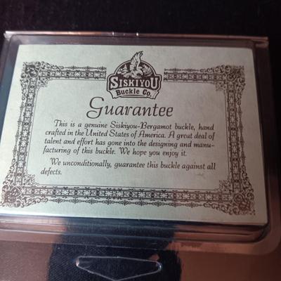 GENUINE SISKIYOU-BERGAMOT BELT BUCKLE