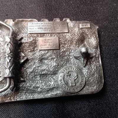 1983 SISKIYOU BELT BUCKLE "ALASKA THE LAST FRONTIER"