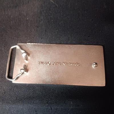 SCHLITZ AND NINTENDO BELT BUCKLES