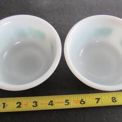 Old Hazel Atlas Ivy Small Bowls