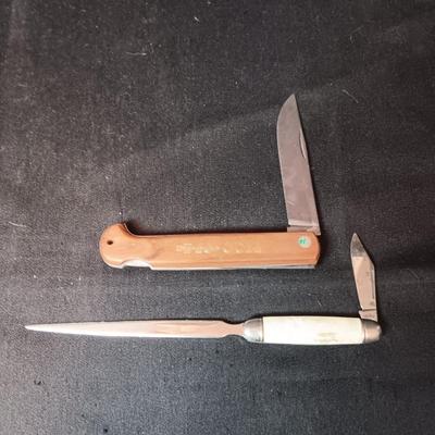 LARGER FOLDING KNIFE AND LETTER OPENER WITH IMPERIAL FOLDING KNIFE