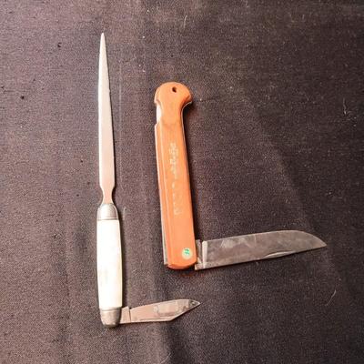 LARGER FOLDING KNIFE AND LETTER OPENER WITH IMPERIAL FOLDING KNIFE