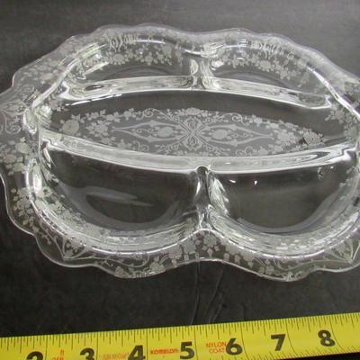 Cambridge Diane Pattern 5 Part Relish Dish