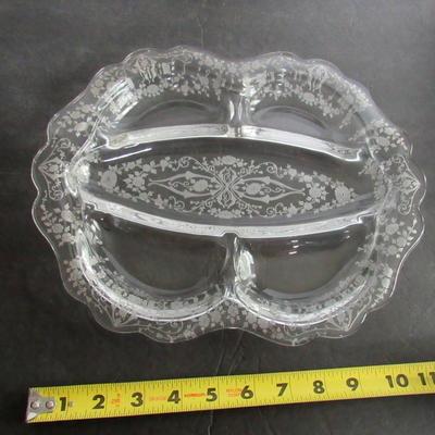 Cambridge Diane Pattern 5 Part Relish Dish