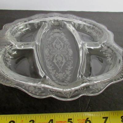 Cambridge Diane Pattern 5 Part Relish Dish