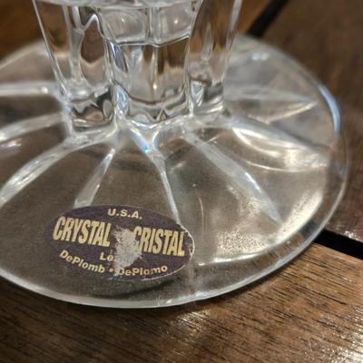 (2) Crystal Vases