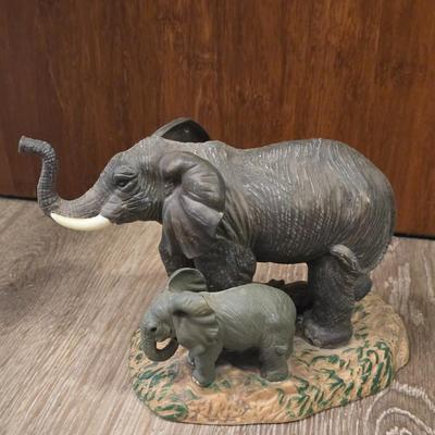 (2) Elephant Figurines