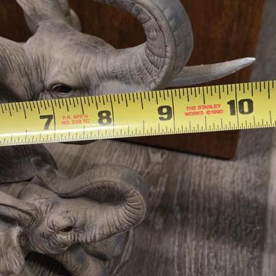 (2) Elephant Figurines