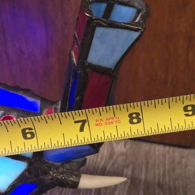 Elephant Stained Glass Lamp