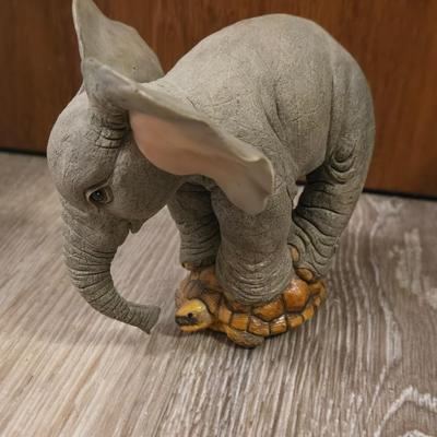 (2) Elephant Figurines